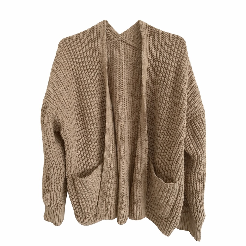 American Eagle Outfitters Tan Knit Cardigan